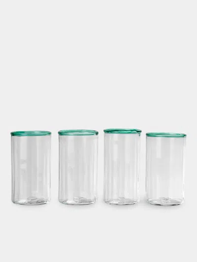 Akua Objects Peter Hand-blown Crystal Highballs (set Of 4) In Multi