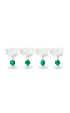 Akua Objects Set-of-four Noam Champagne Glass In Multi