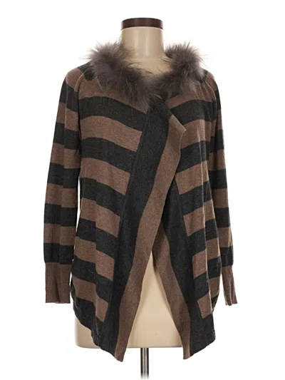 Pre-owned Akualani Cardigan Sweater In Brown