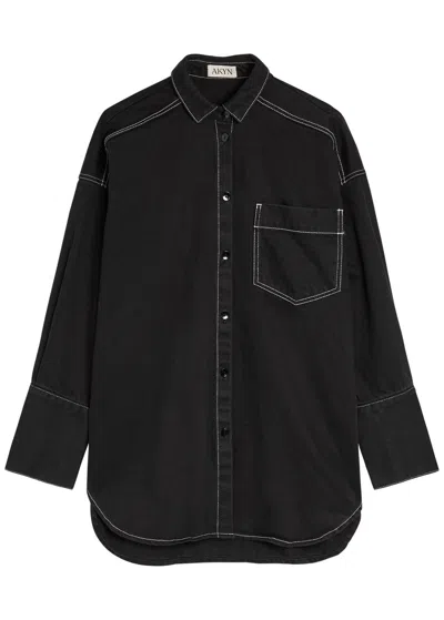 Akyn Fenella Denim Shirt In Black