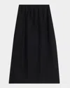 Akyn Studio Raya Sheer Midi Skirt In Black