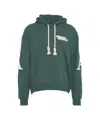 Al Ain Loose Fit Hoodie With Braided Drawstrings And Bold Graphics In Green