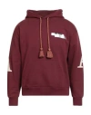 Al Ain Man Sweatshirt Burgundy Size M Cotton In Red