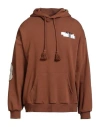 Al Ain Man Sweatshirt Light Brown Size Xxl Cotton