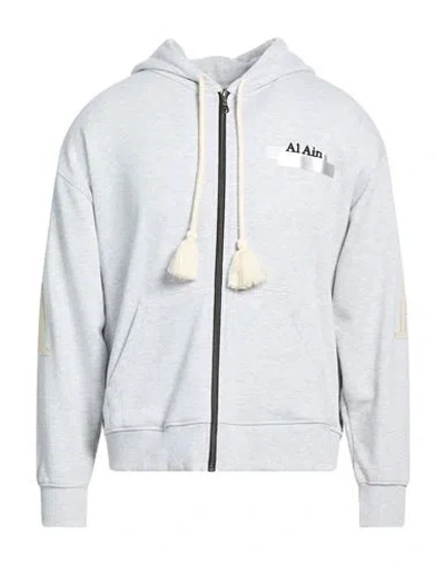 Al Ain Man Sweatshirt Light Grey Size Xl Cotton In Gray