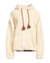 Al Ain Woman Sweatshirt Cream Size M Cotton, Polyester