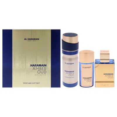 Al Haramain Amber Oud - Bleu Edition By  For Unisex - 3 Pc Gift Set 2.5oz Edp Spray, 1oz Edp Spray, 6 In Multi