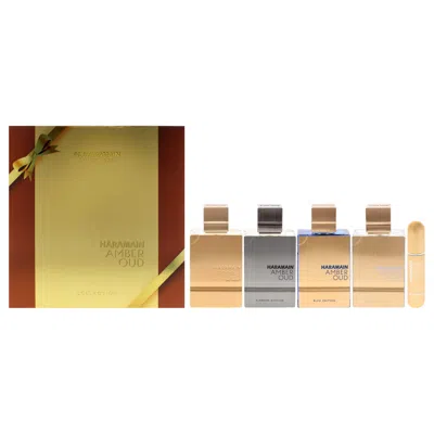 Al Haramain Amber Oud Collection By  For Unisex - 4 Pc Gift Set 4 X 2oz Edp Spray Gold, Bleu, White,  In Multi
