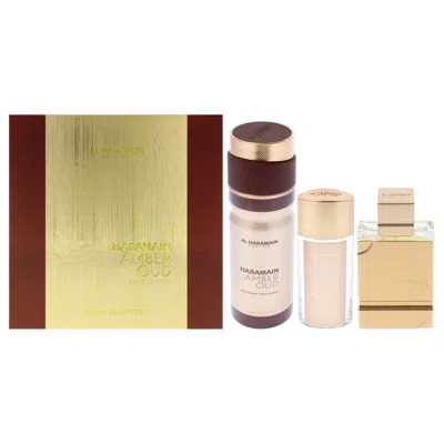 Al Haramain Amber Oud - Gold Edition By  For Unisex - 3 Pc Gift Set 2.5oz Edp Spray, 1oz Edp Spray, 6 In Multi