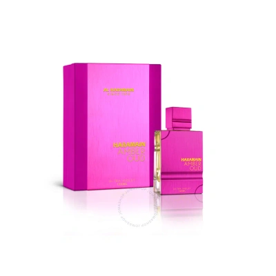 Al Haramain Ladies Amber Oud Ultra Violet Edp Body Spray 4.0 oz Fragrances 6291100133475 In Amber / Violet / White