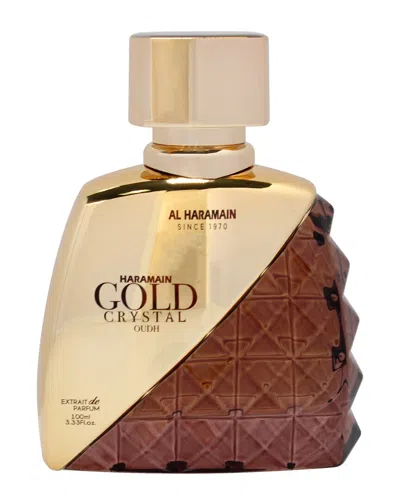 Al Haramain Men's 3.33oz Gold Crystal Oudh Edp In White