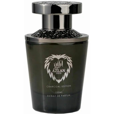 Al Haramain Men's Azlan Oud Charcoal Edition Extrait De Parfum Spray 3.4 oz Fragrances 6291106813371 In White