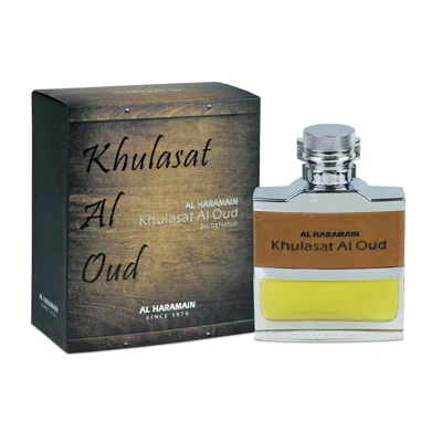 Al Haramain Men's Khulasat Al Oud Edp 3.4 oz Fragrances 6291100136261 In N/a