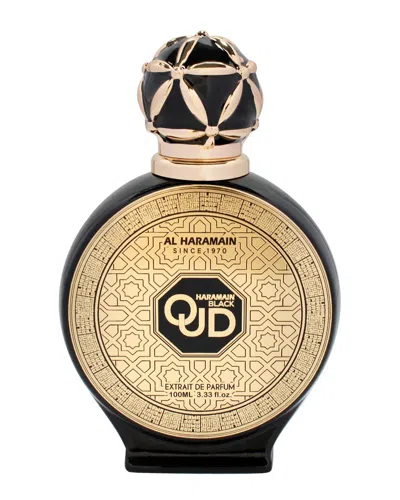 Al Haramain Unisex 3.33oz Black Oud Edp In White