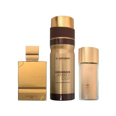 Al Haramain Unisex Amber Oud Gold Edition (tester) 3pcs Edp Gift Set Fragrances 6600001289219
