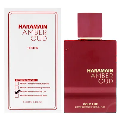 Al Haramain Unisex Amber Oud Gold Lux Extrait De Parfum Spray 3.4 oz (tester) Fragrances 66000012880 In Transparent