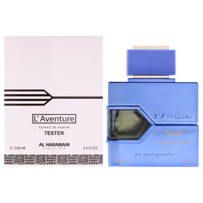 Al Haramain Unisex L'aventure Sport Extrait De Parfum Spray 3.4 oz (tester) Fragrances 6600001288076 In Blue