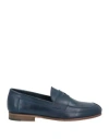 Al Principe Man Loafers Midnight Blue Size 7 Leather