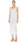 Ala&iuml;a Lace Tank Dress In White