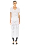 Alaïa Openwork Python Lace Dress In White