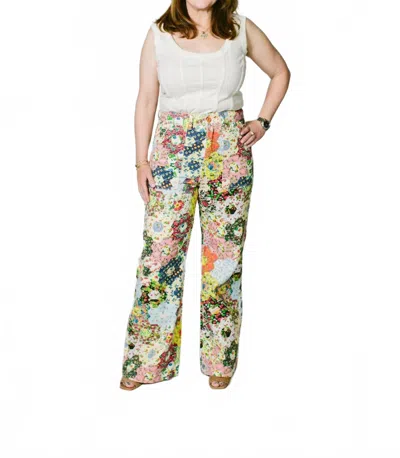 Alabama Chanin Corset Knit Top In Natural In White