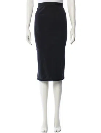 Pre-owned Alabama Chanin Knee-length Skirt In Black