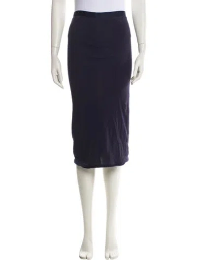 Pre-owned Alabama Chanin Knee-length Skirt In Blue