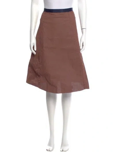 Pre-owned Alabama Chanin Knee-length Skirt In Brown