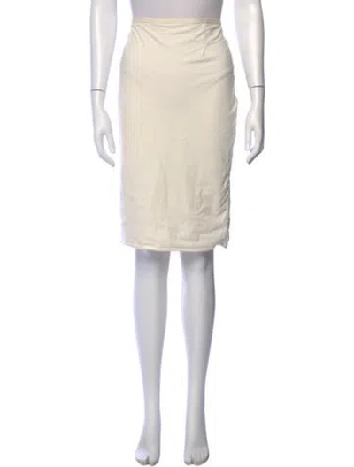 Pre-owned Alabama Chanin Knee-length Skirt In Neutral