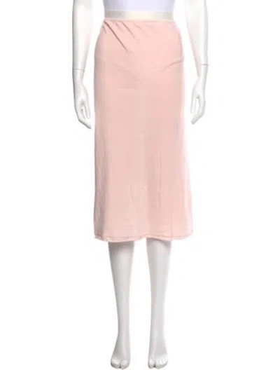 Pre-owned Alabama Chanin Knee-length Skirt In Pink
