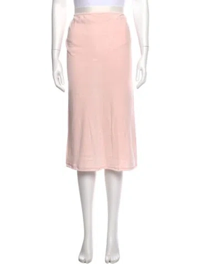 Pre-owned Alabama Chanin Knee-length Skirt In Pink