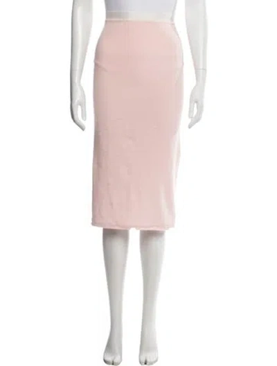 Pre-owned Alabama Chanin Knee-length Skirt In Pink