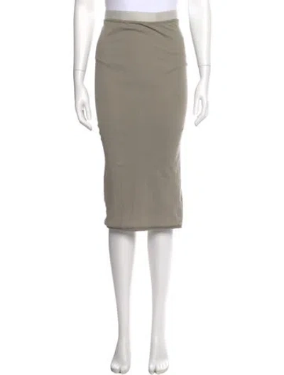 Pre-owned Alabama Chanin Midi Length Skirt In Neutral