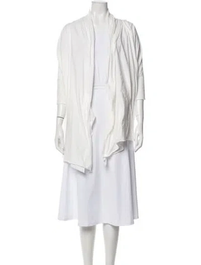 Pre-owned Alabama Chanin Scarf In White