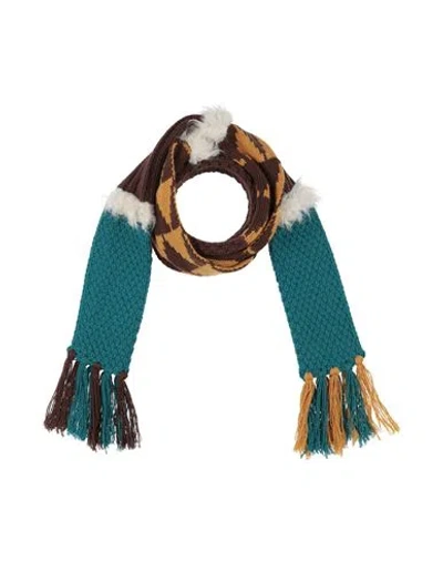 Alabama Muse Woman Scarf Dark Brown Size - Cashmere, Wool, Modacrylic, Acetate, Polyester