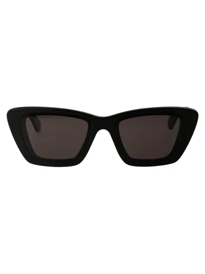 ALAÏA ALAIA 00 BLACK BLACK GREY ACETATE SUNGLASSES