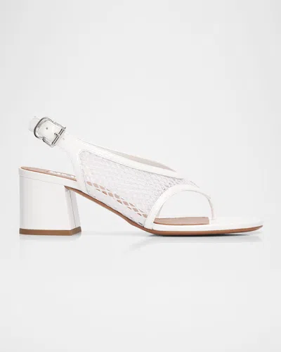 Alaïa 55mm Fishnet Thong Slingback Sandals In Multi