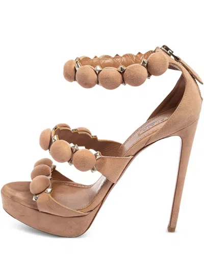 Pre-owned Alaïa 130mm Alaia Heeled Sandals