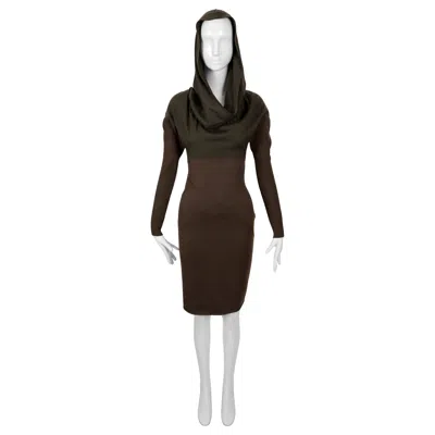 Pre-owned Alaïa 1986 Azzedine Alaia Iconic Hooded Runway Dress In Black