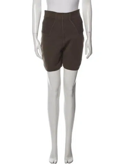 Pre-owned Alaïa 1990 Mini Shorts In Green
