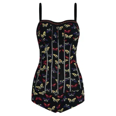 Pre-owned Alaïa Alaia 1991 Butterfly Mini Body In Black