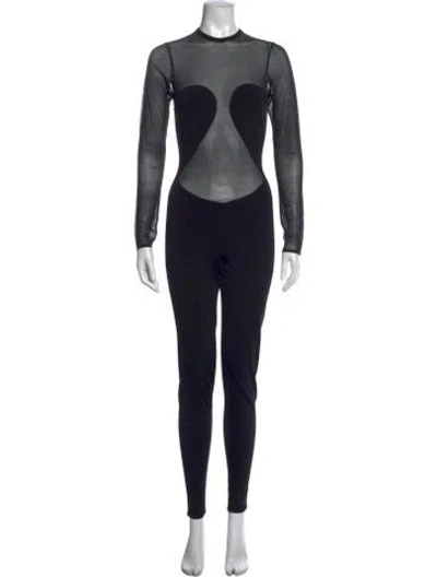Pre-owned Alaïa 2022 Crew Neck Jumpsuit In Black