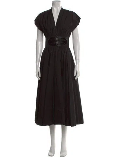 Pre-owned Alaïa 2022 Midi Length Dress In Black