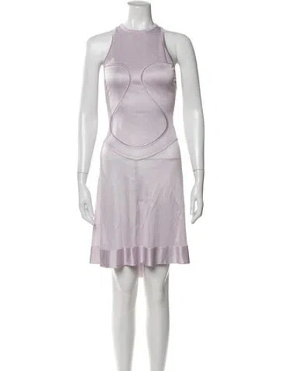 Pre-owned Alaïa 2022 Midi Length Dress In Purple