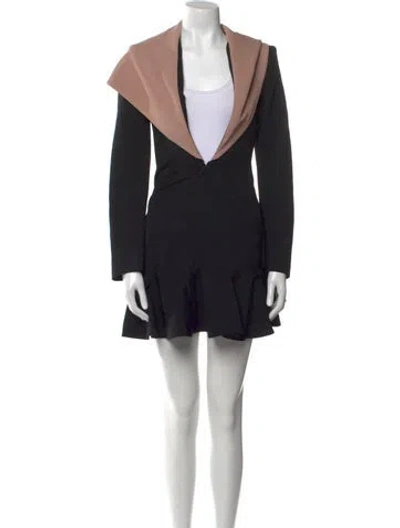 Pre-owned Alaïa 2022 Mini Dress In Black
