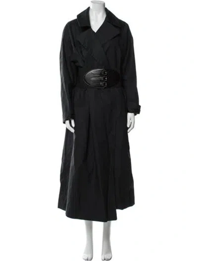 Pre-owned Alaïa 2022 Trench Coat In Black