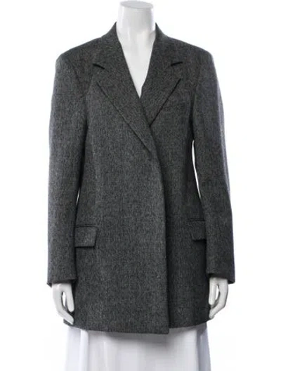 Pre-owned Alaïa 2022 Virgin Wool Coat In Gray