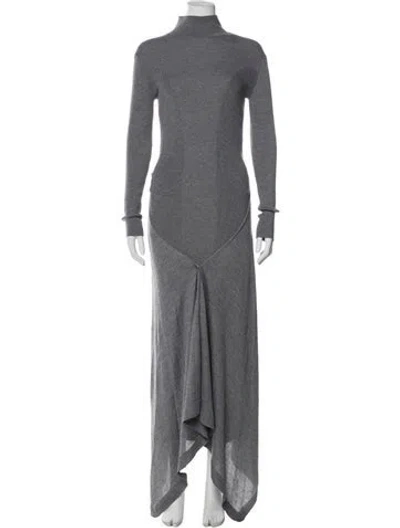Pre-owned Alaïa 2023 Long Dress In Gray