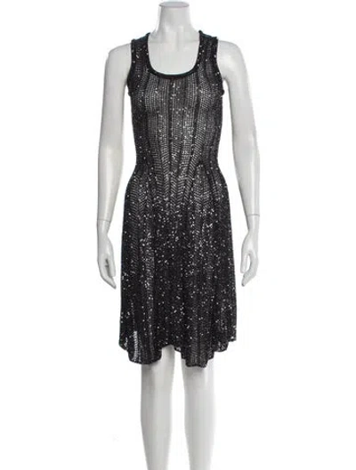 Pre-owned Alaïa 2023 Midi Length Dress In Black