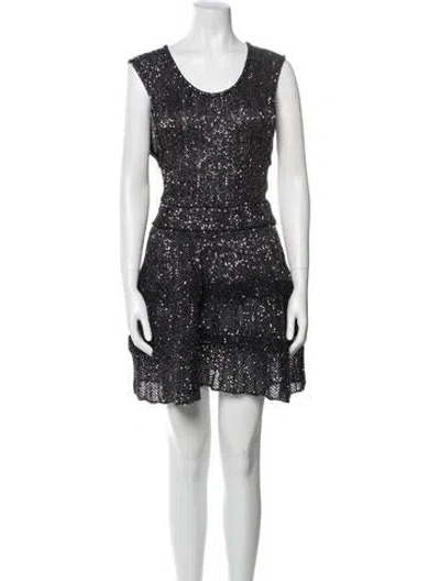 Pre-owned Alaïa 2023 Mini Dress In Black